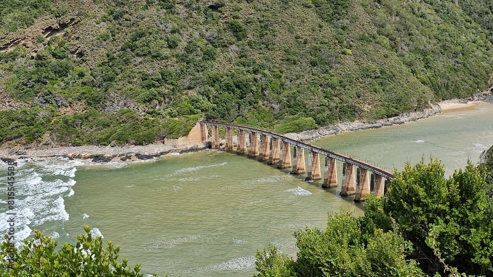 Bridge Over River Near Mountain Bridge Over River Near Mountain