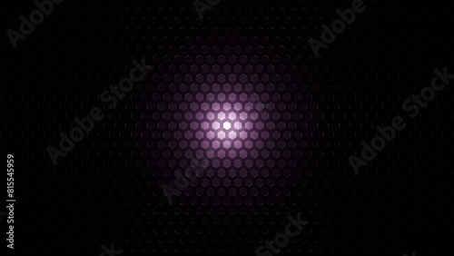 Abstract hexagon 3d wall with light ffects