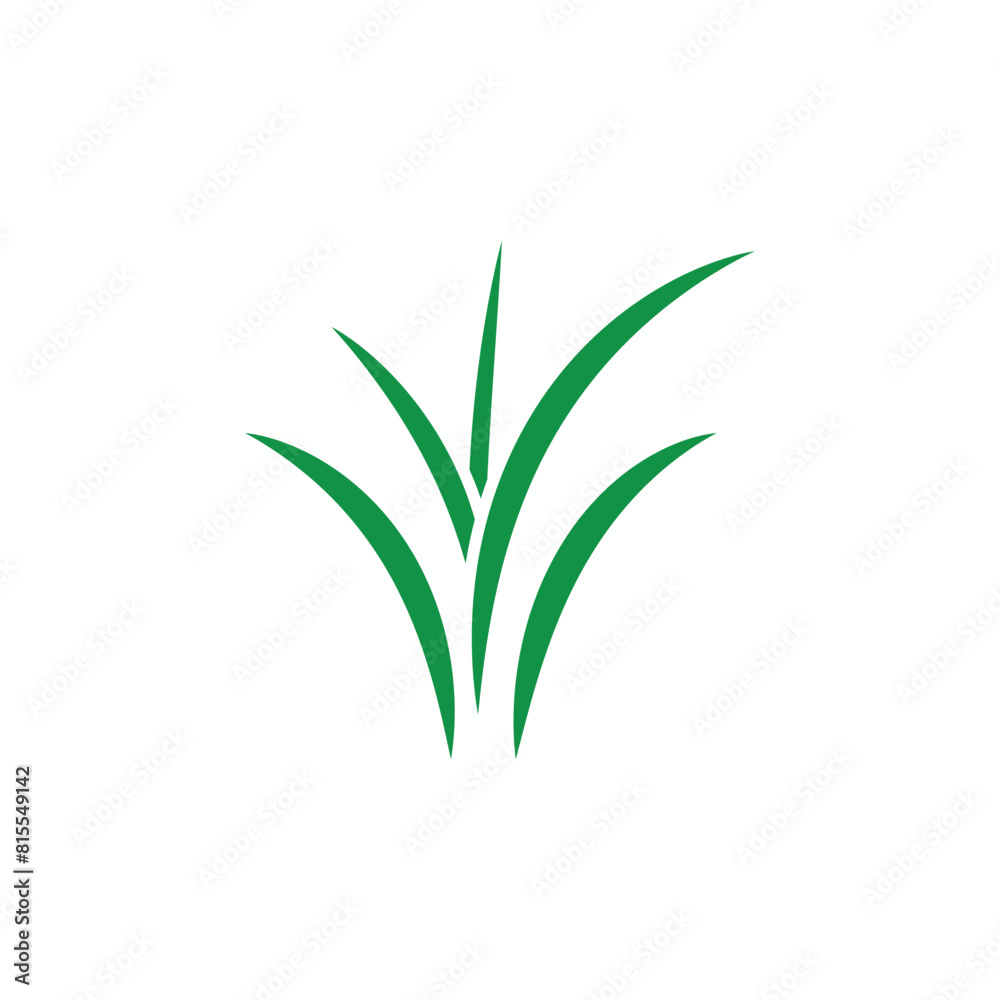 Obraz premium Grass logo vector template element and symbol