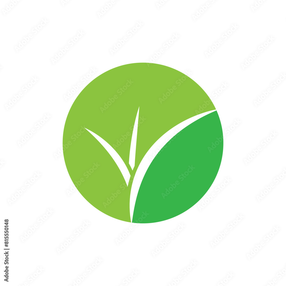 Grass logo vector template element and symbol Grass logo vector template element and symbol