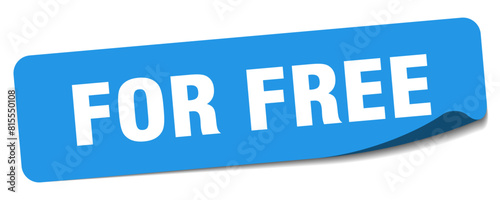 Quadro su tela for free sticker. for free label