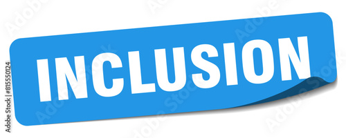 inclusion sticker. inclusion label