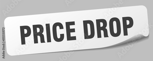 price drop sticker. price drop label