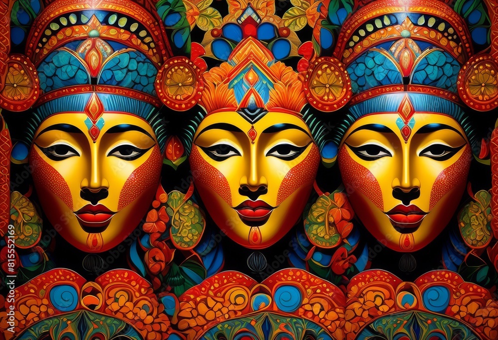 Fototapeta premium illustration, symmetrical perfectly balanced compositions captured images, visual, design, aesthetic, harmony, elements, arrangement, alignment