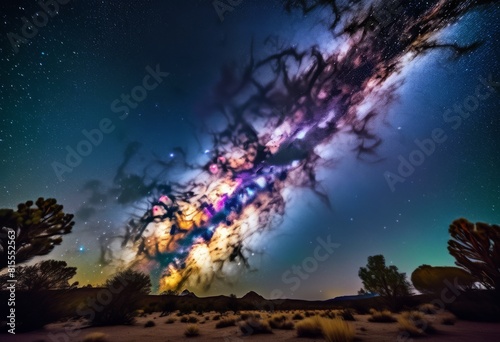 illustration, starry night sky milky way galaxy celestial wonders, astronomical, phenomena, universe, space, astrophotography, cosmos, bodies, starlight,