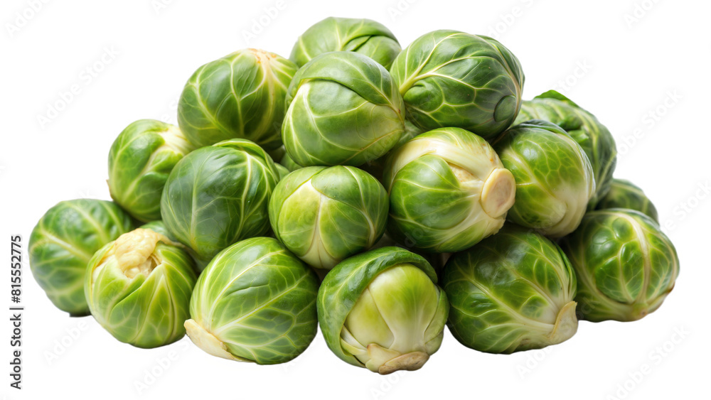 cluster of Brussels isolated on white background cluster of Brussels isolated on white background