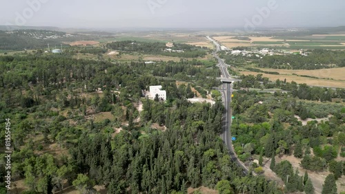 High resolution 4K aerial drone video of Latrun- Israel photo