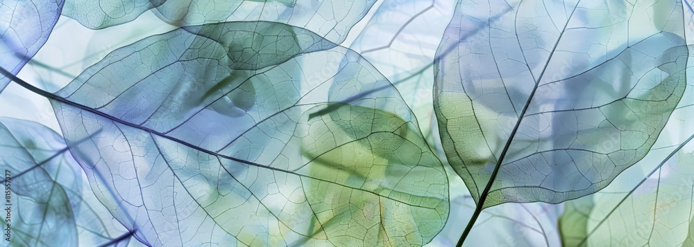 Tranquil Abstract Leaves Composition 