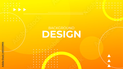 yellow orange abstract geometric background for banner, presentation, poster, web, wallpaper, etc.