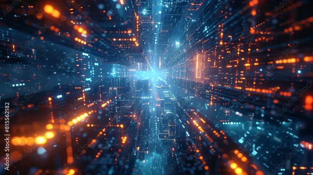 This is an abstract image of a digital tunnel. It is full of bright colors and light. It looks like a journey through a digital world. This is an abstract image of a digital tunnel. It is full of bright colors and light. It looks like a journey through a digital world.