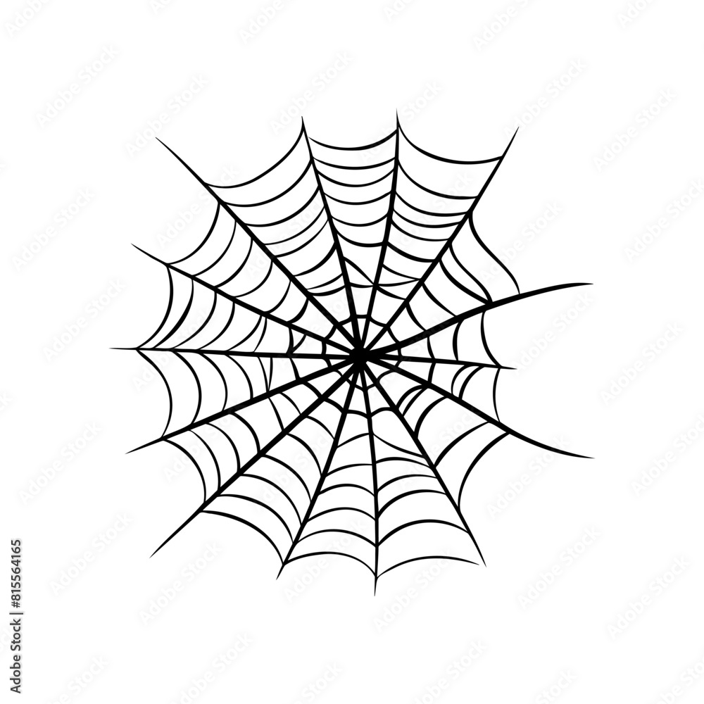 a hand drawn spider web, design element, decor. a hand drawn spider web, design element, decor.