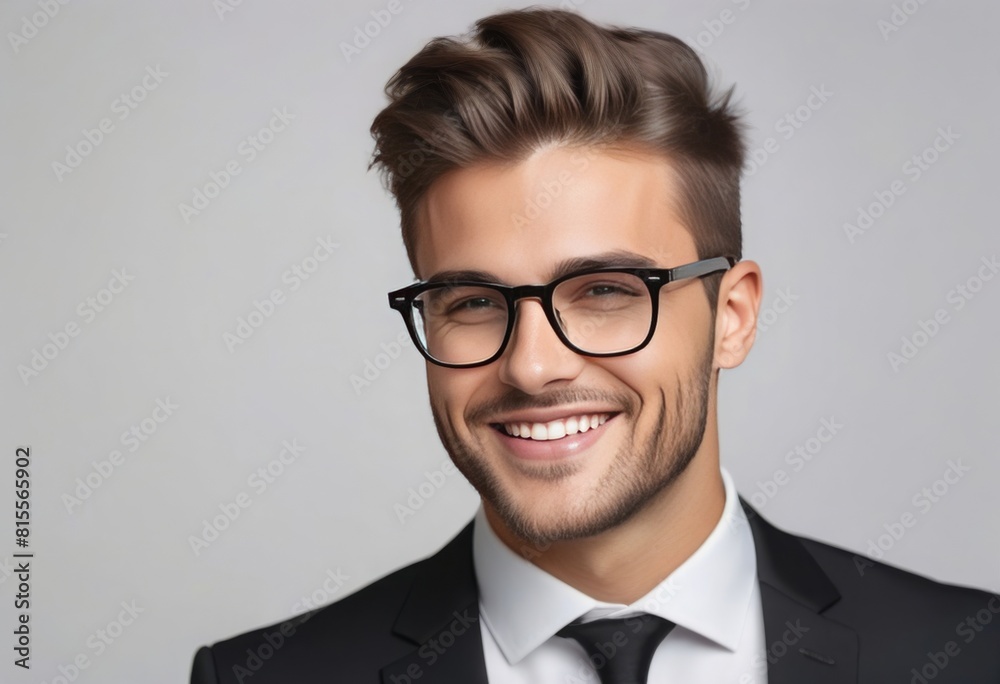 The Charismatic Charm of a Young Man in Glasses