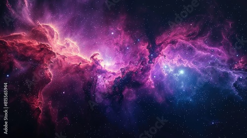 A beautiful space nebula with vibrant colors.