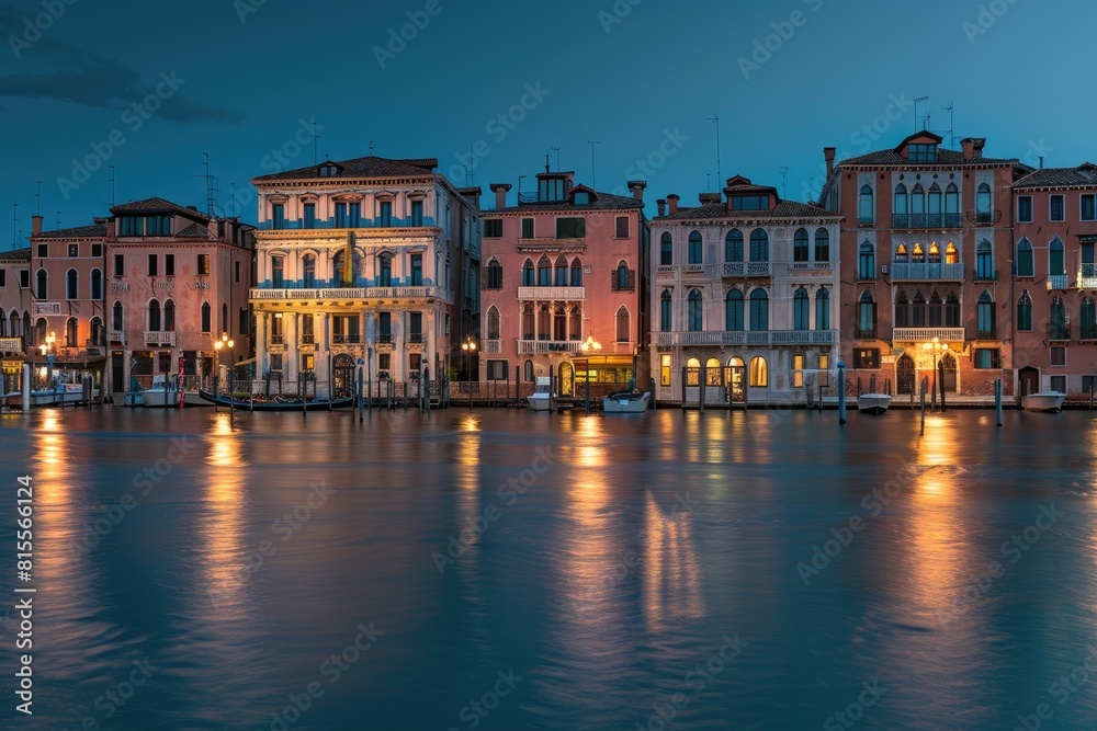 Venice Italy's Colorful Evening Panorama