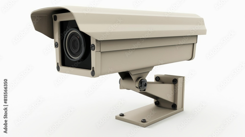 CCTV camera on white background CCTV camera on white background
