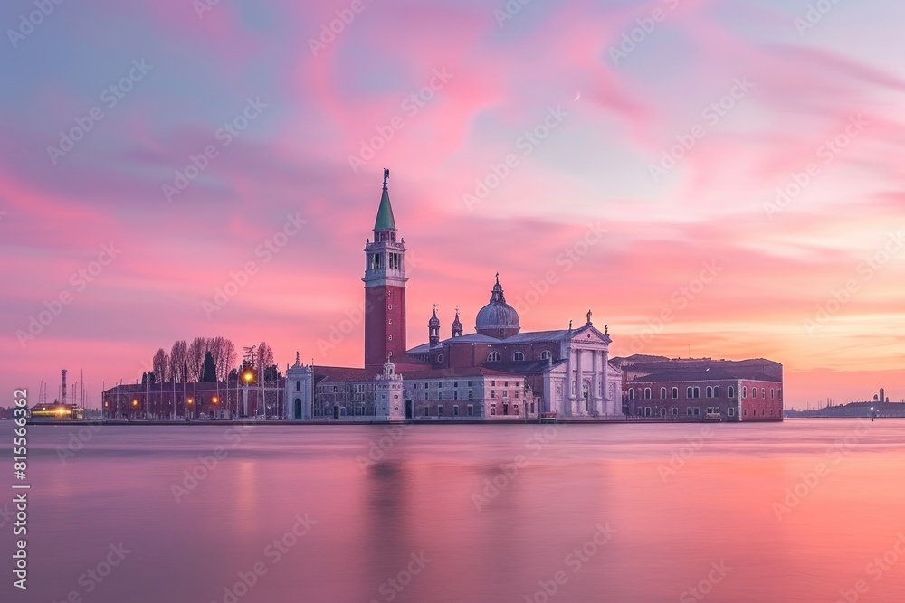Colorful Evening Cityscape of Venice