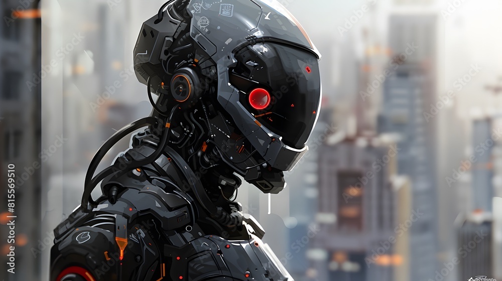 Fototapeta premium humanoid cyborg