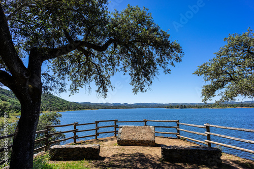 Retortillo reservoir, Sierra de Hornachuelos Natural Park, province of Córdoba, Andalusia, Spain photo