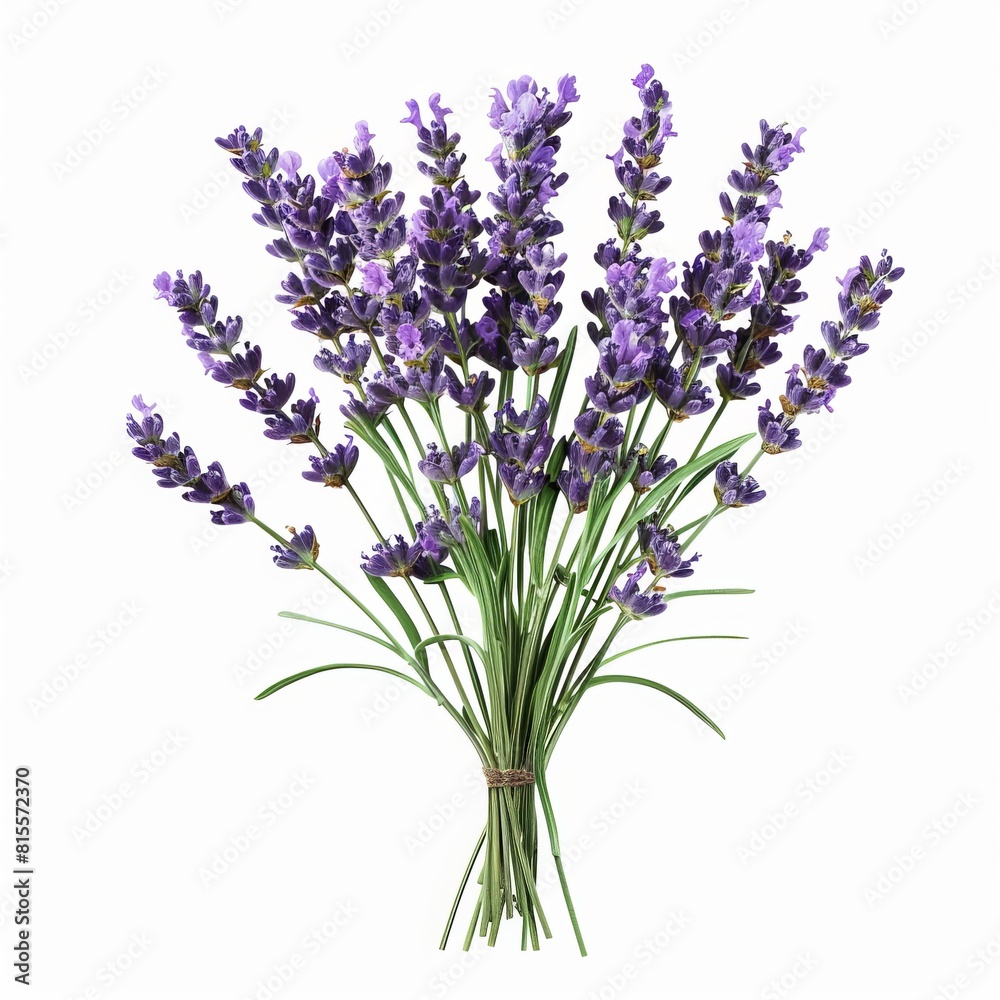 Fototapeta premium A photo of Lavender , single object , Di-Cut PNG style , isolated on white background