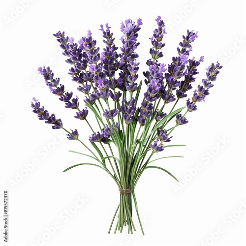 A photo of Lavender   single object   Di-Cut PNG style   isolated on white background