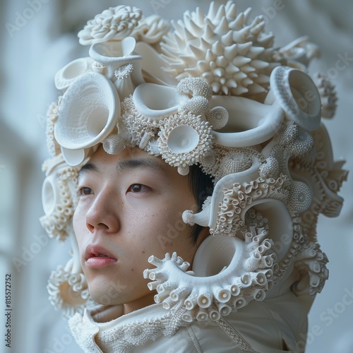 engineering student from Japan experimenting with bioinspired design principles photo