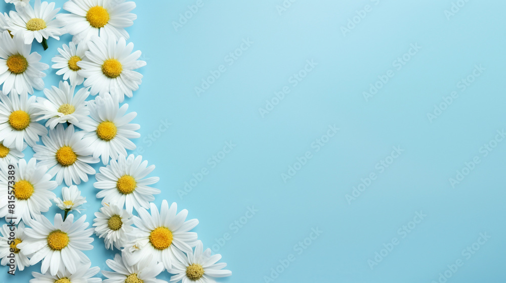 frame with flowers flowers on blue background wallpaper frame with flowers flowers on blue background wallpaper