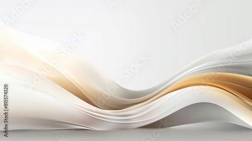 Luxury white background with golden line