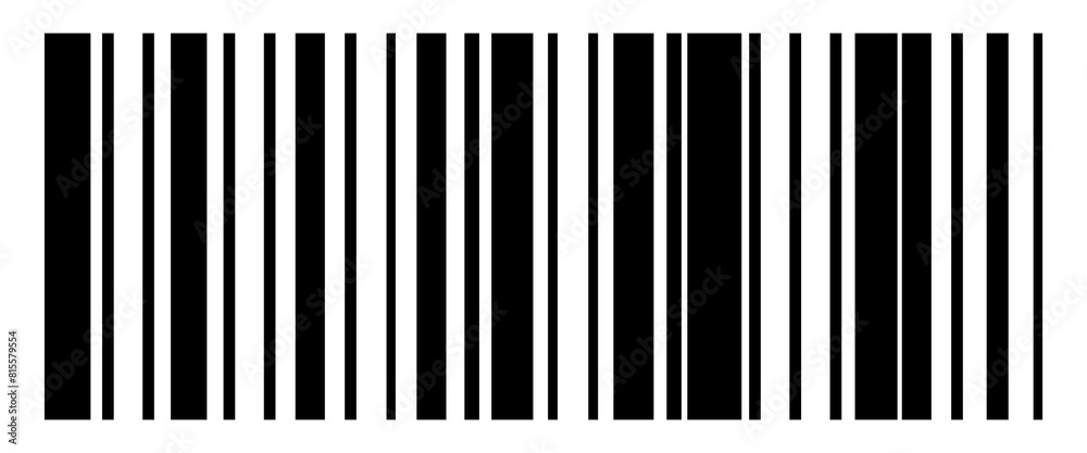 Barcode black color isolated on background for mobile payment and identity, city transport rental, UI UX design element, web pictogram, mobile app, promo tag. Vector 10 eps