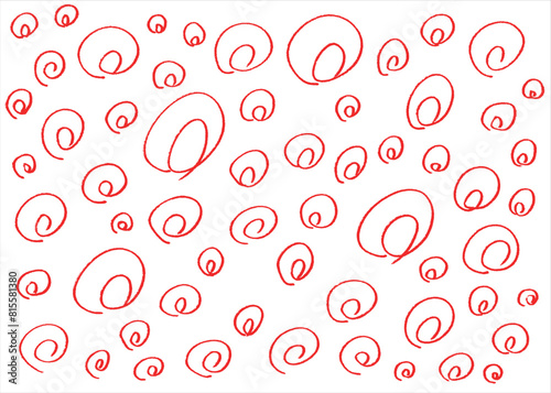 手描きの二重丸素材