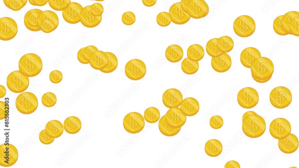 Falling Coins Animation Falling Coins Animation