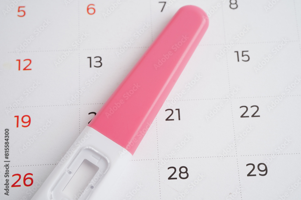 Pregnancy test for female of ovulation day, fetus, maternity, childbirth, birth control. Pregnancy test for female of ovulation day, fetus, maternity, childbirth, birth control.