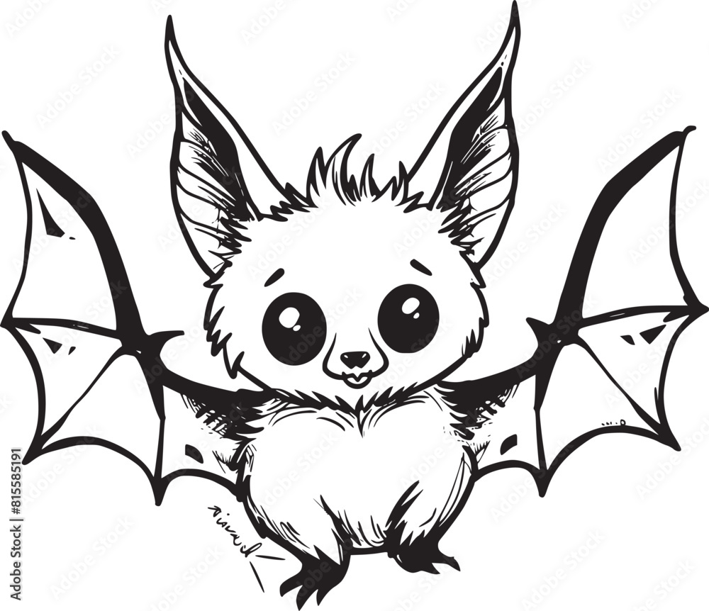 Obraz premium Vector Draw, Cute Gargoyle, illustration