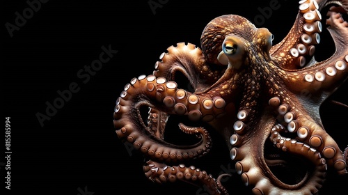 Common octopus Octopus vulgaris Wildlife animal : Generative AI