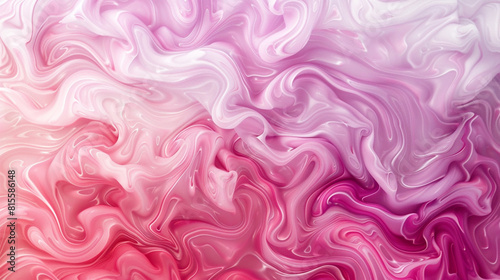 Delicate, swirling patterns in shades of pink and purple, creating a whimsical and dreamy abstract background on a white canvas.