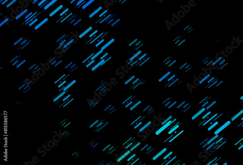 Dark Blue, Green vector texture with colorful lines.