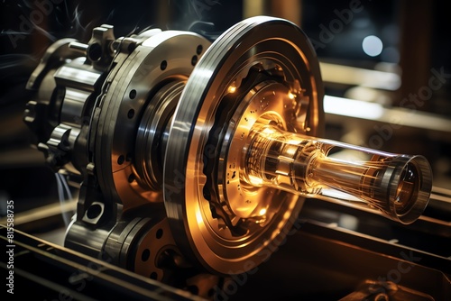 Sturdy crankshaft in motion, showcasing its durability and pivotal role in engine performance