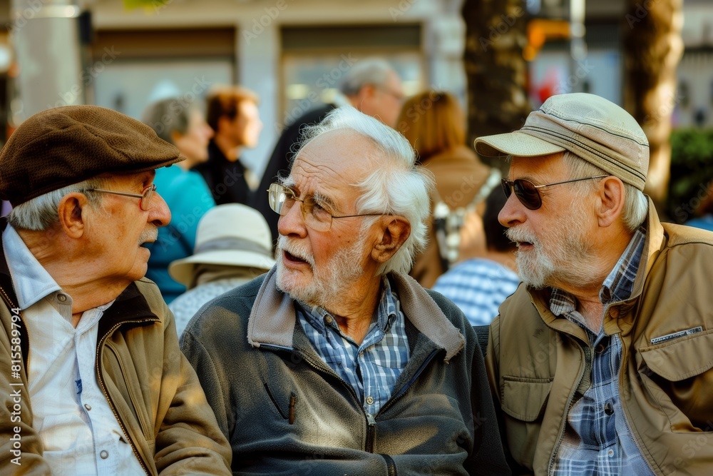 Old men in the streets of Prague, Czech Republic Old men in the streets of Prague, Czech Republic