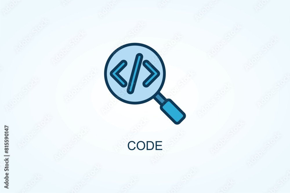 Code vector or logo sign symbol illustration Code vector or logo sign symbol illustration