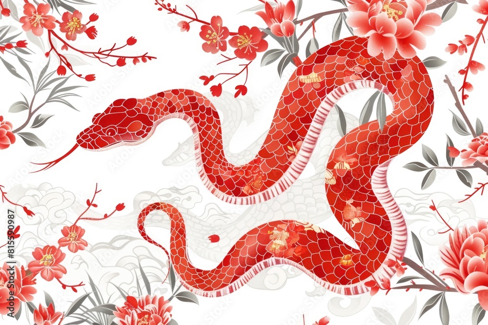 Obraz premium Celebrating chinese new year festivities
