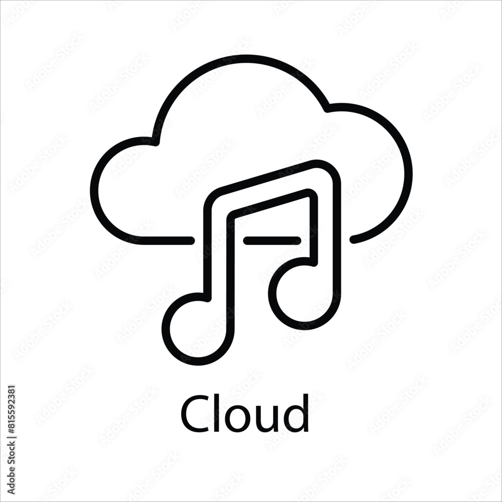 Cloud Vector icon Cloud Vector icon
