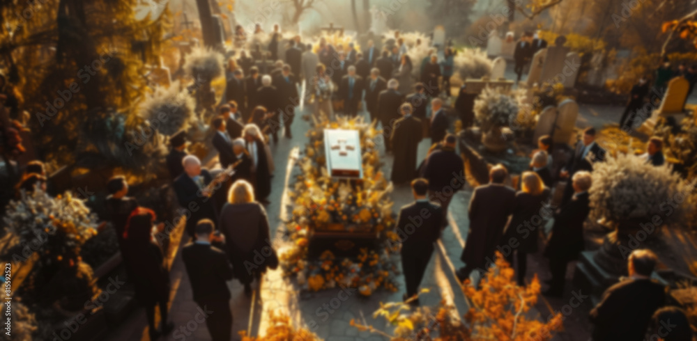 Obraz premium Funeral, ceremony background