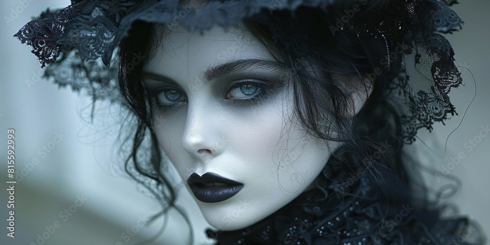 Fototapeta premium gothic style portrait of a young woman