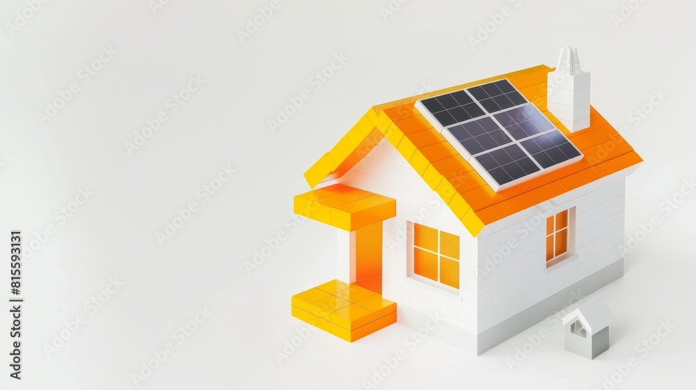 House with solar panels House with solar panels