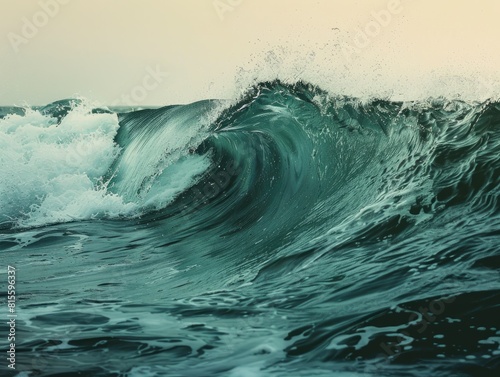 The Majestic Force of a Sea Wave