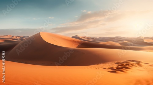 Sand dunes in the Sahara Desert  Sahara Desert Dunes