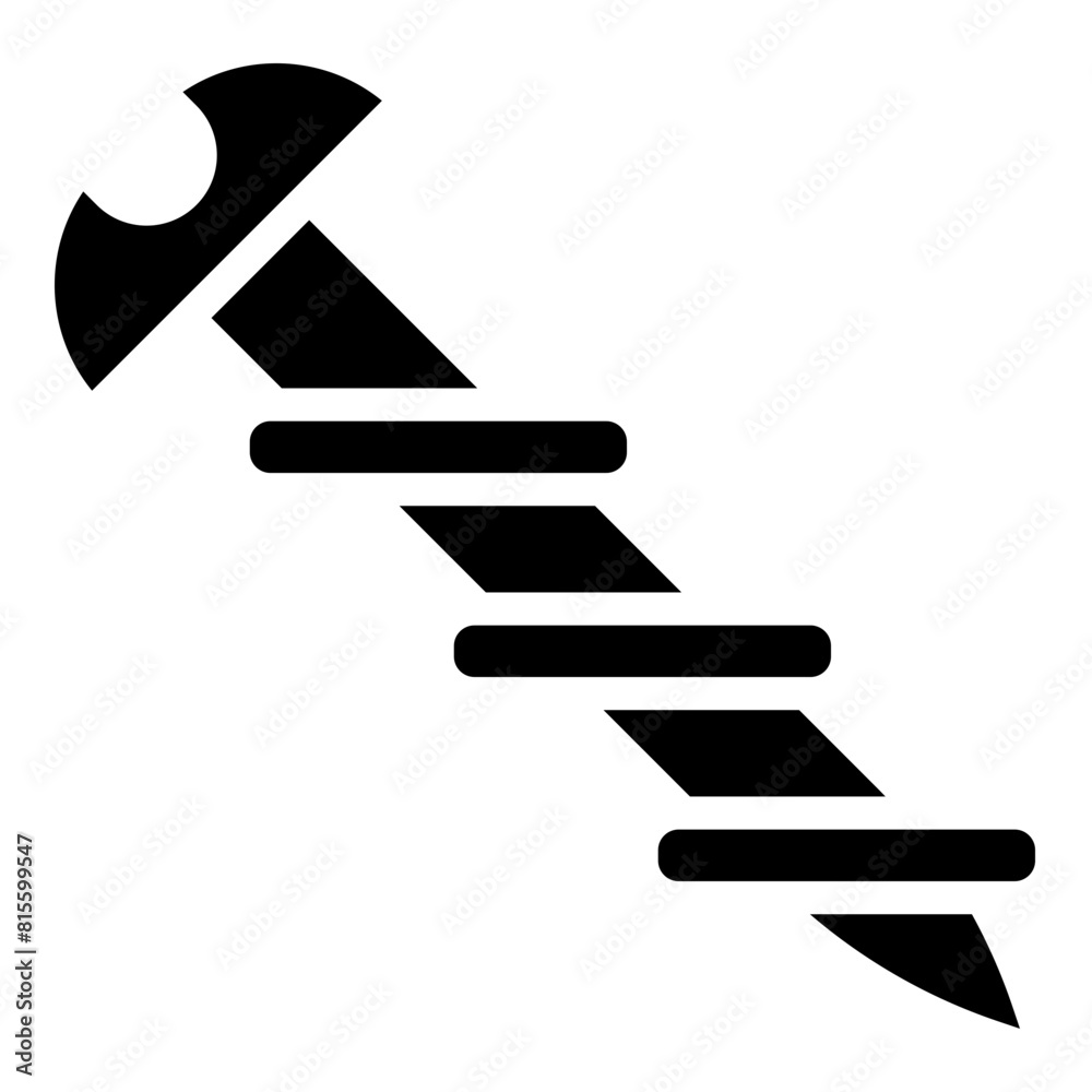 Screw Glyph Icon Design