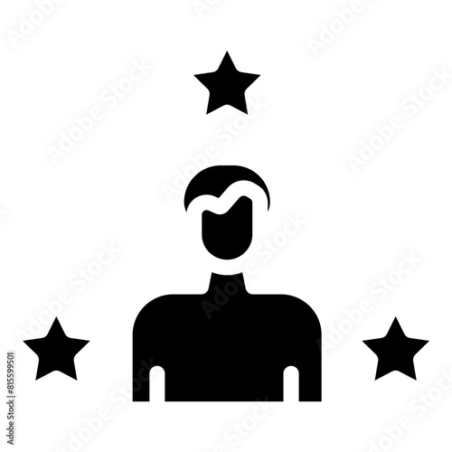 Satisfaction Glyph Icon Design