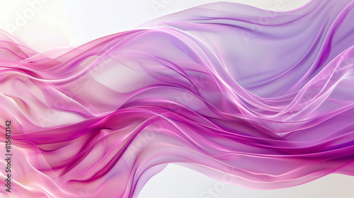 Smooth, curving lines in shades of pink and purple, creating a flowing and organic abstract background on a white surface.