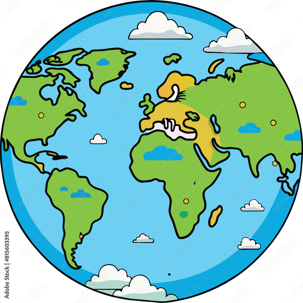 earth cartoon icon earth cartoon icon