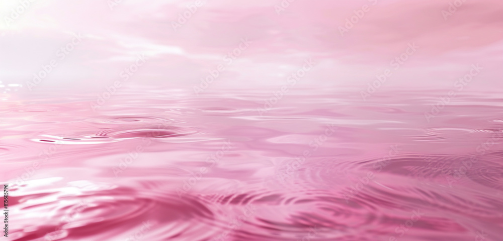 Delicate art blush pink water abstraction.